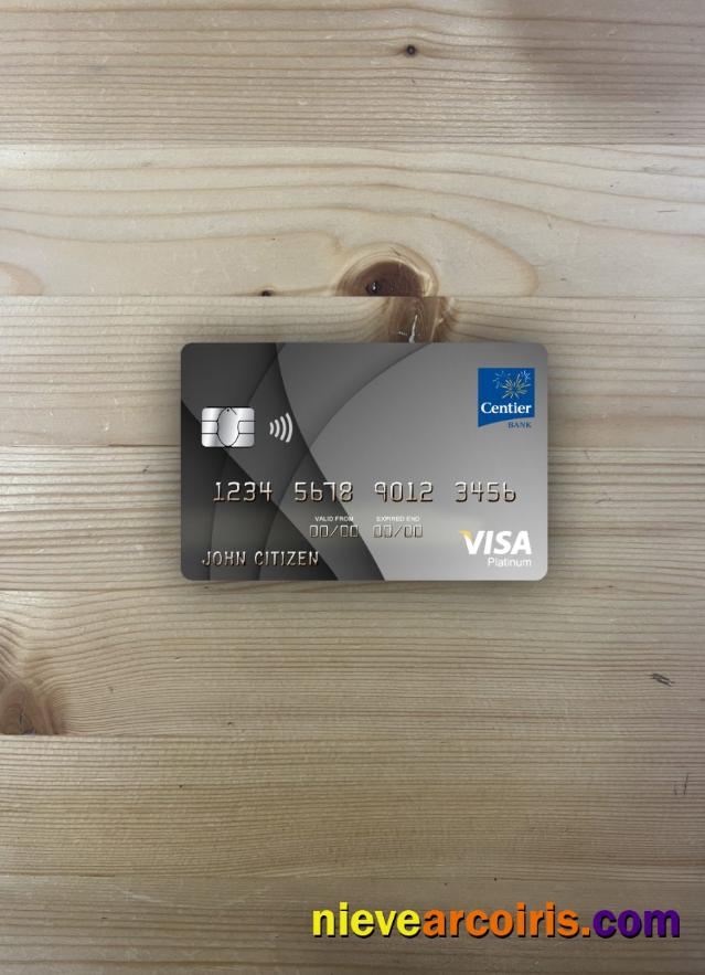 USA Indiana Centier bank visa platinum card photolook